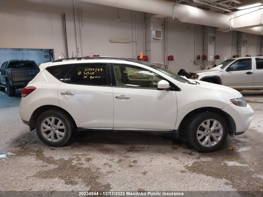 2014 Nissan Murano Sl VIN: JN8AZ1MW5EW529225 Lot: 20234844