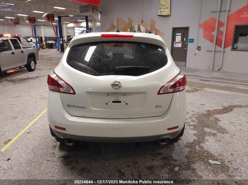 2014 Nissan Murano Sl VIN: JN8AZ1MW5EW529225 Lot: 20234844