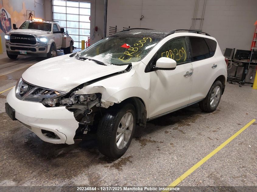 2014 Nissan Murano Sl VIN: JN8AZ1MW5EW529225 Lot: 20234844