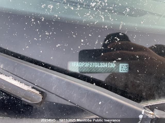 2016 Ford Focus Se VIN: 1FADP3F27GL334130 Lot: 20234845