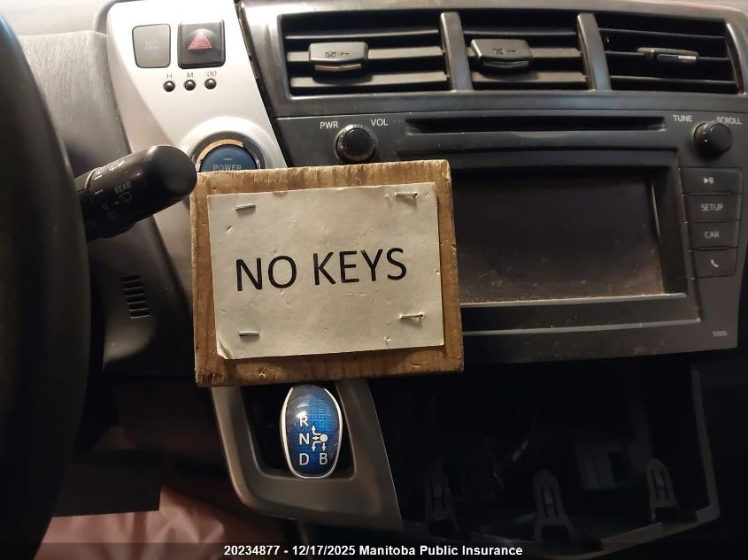 2012 Toyota Prius V VIN: JTDZN3EU5C3021189 Lot: 20234877