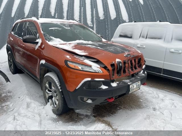 1C4PJMBS8FW576216 2015 Jeep Cherokee Trailhawk auction photo 1