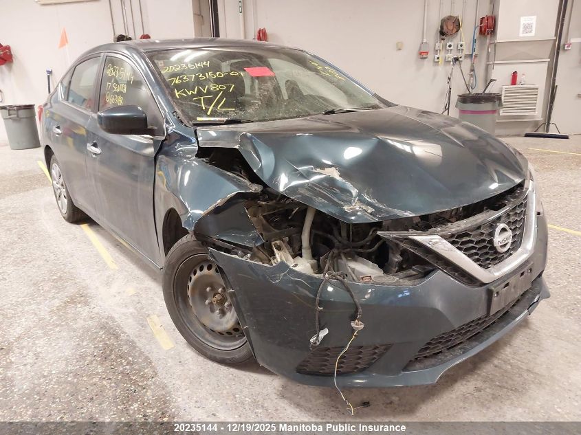 2017 Nissan Sentra 1.8 Sv VIN: 3N1AB7AP2HL663168 Lot: 20235144