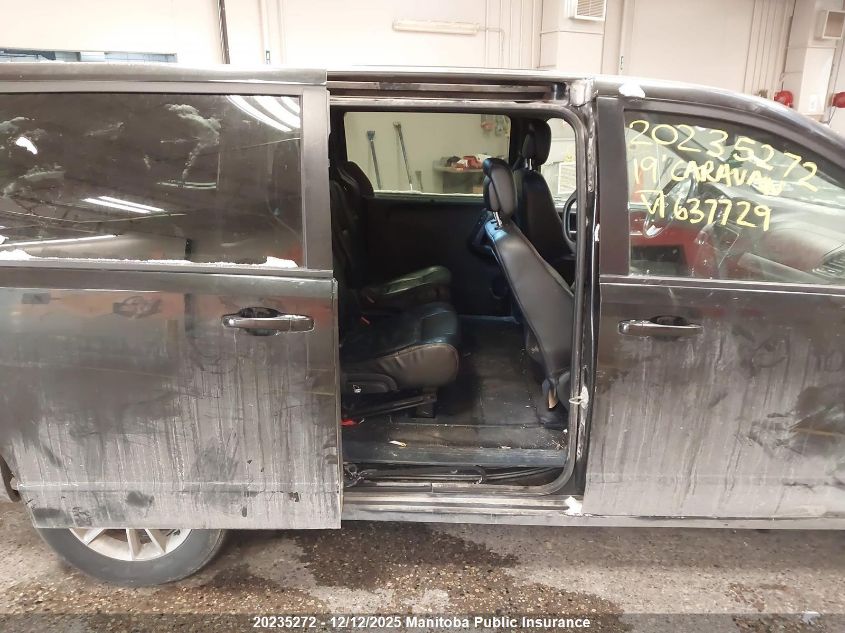 2019 Dodge Grand Caravan Gt VIN: 2C4RDGEG9KR637729 Lot: 20235272