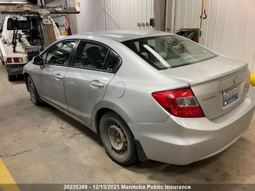 2012 Honda Civic Ex VIN: 2HGFB2F52CH009898 Lot: 20235389