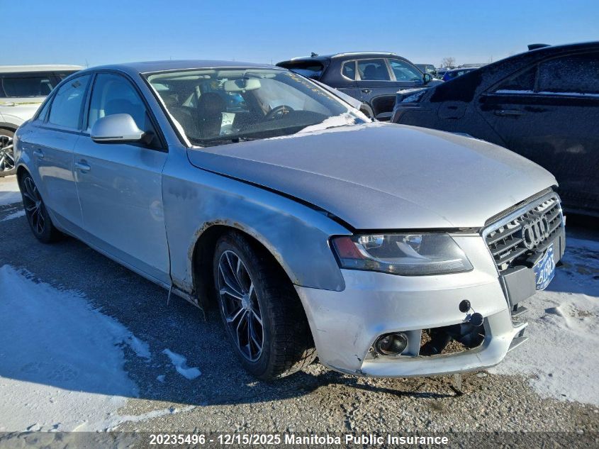 2009 Audi A4 2.0T Quattro VIN: WAULF68K29A095623 Lot: 20235496