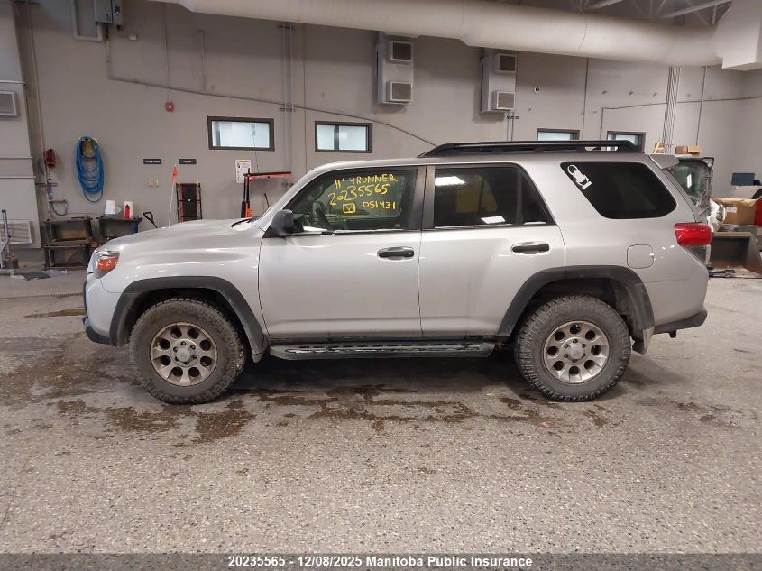 2011 Toyota 4Runner Limited V6 VIN: JTEBU5JR4B5051431 Lot: 20235565