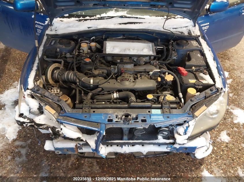 2005 Subaru Impreza Wrx VIN: GDA018646 Lot: 20235695