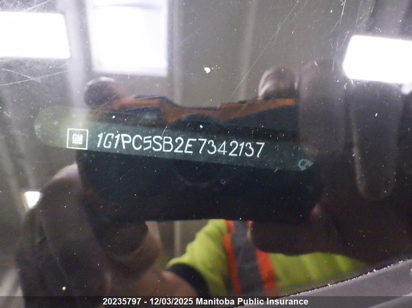 2014 Chevrolet Cruze Lt Turbo VIN: 1G1PC5SB2E7342137 Lot: 20235797