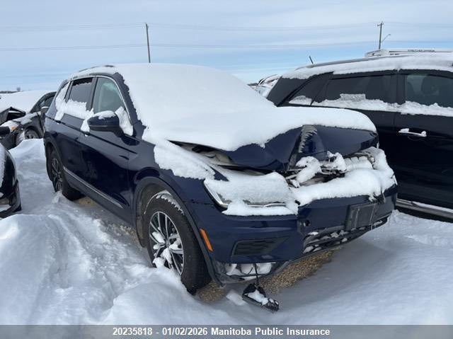 3VV2B7AX5MM078107 2021 Volkswagen Tiguan Comfortline 2.0 Tsi auction photo 1
