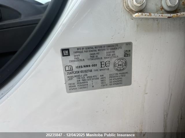 2GKFLXEK1E6162744 2014 GMC TERRAIN photo no. 9