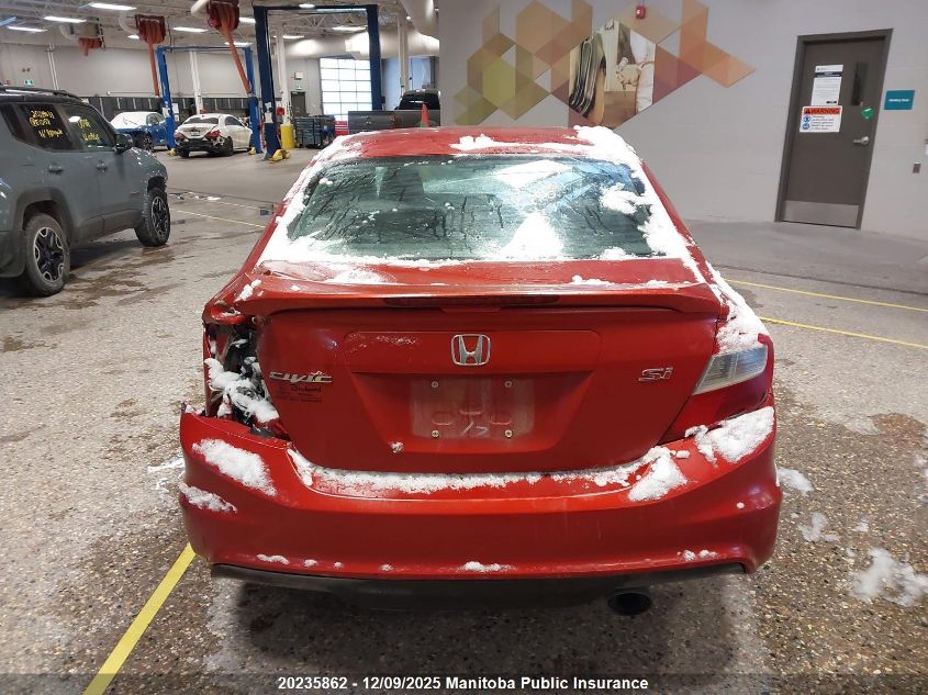 2012 Honda Civic Si Si VIN: 2HGFB6E45CH201140 Lot: 20235862