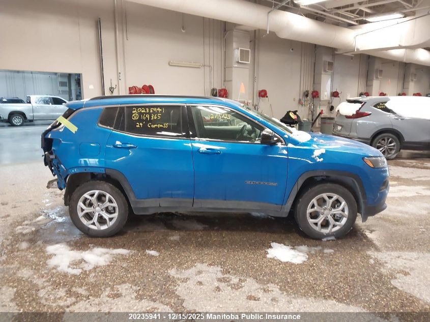 2024 Jeep Compass North VIN: 3C4NJDBN1RT169365 Lot: 20235941