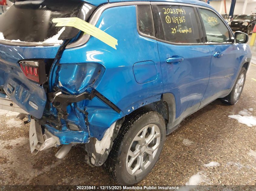 2024 Jeep Compass North VIN: 3C4NJDBN1RT169365 Lot: 20235941