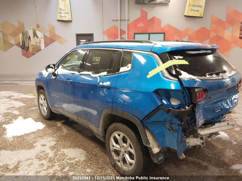 2024 Jeep Compass North VIN: 3C4NJDBN1RT169365 Lot: 20235941