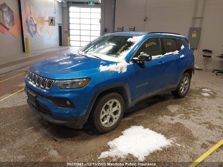 2024 Jeep Compass North VIN: 3C4NJDBN1RT169365 Lot: 20235941