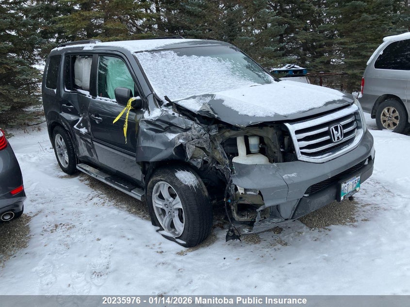 5FNYF4H53DB502436 2013 Honda Pilot Ex-L auction photo 1