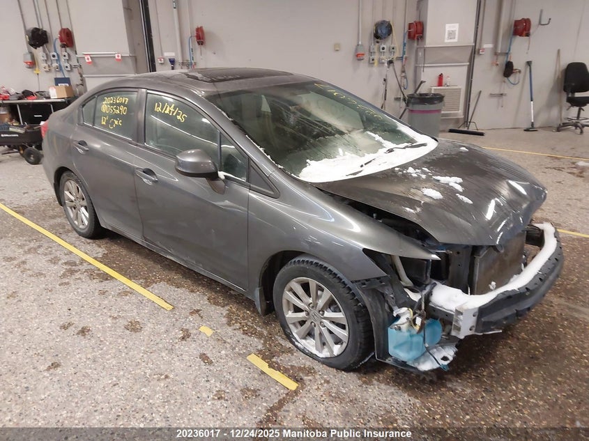 2HGFB2F55CH055290 2012 Honda Civic Ex-L auction photo 1