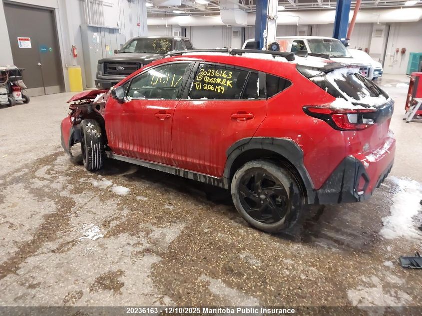2025 Subaru Crosstrek Onyx VIN: JF2GUHFCXSH206189 Lot: 20236163