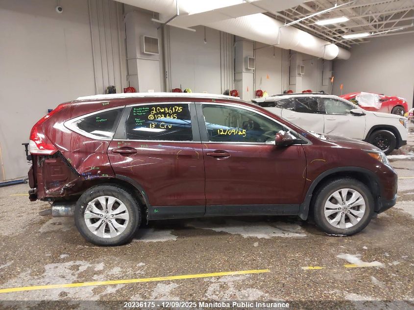 2013 Honda Cr-V Ex-L VIN: 2HKRM4H75DH102665 Lot: 20236175