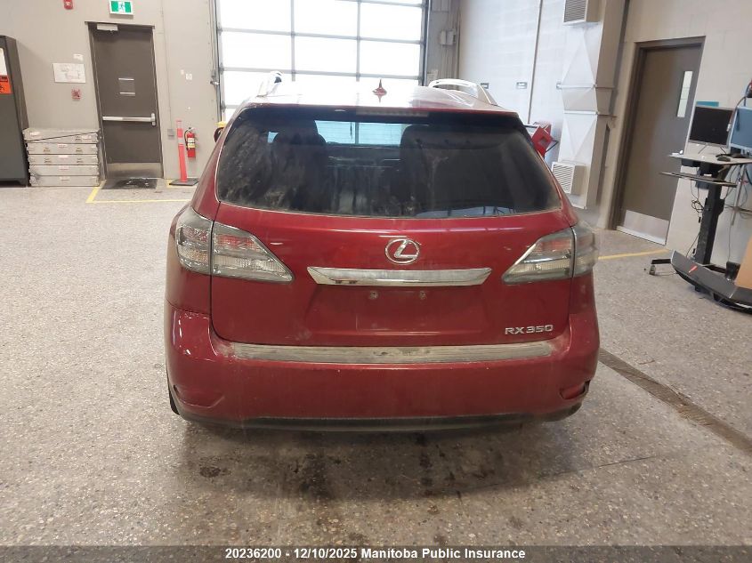 2011 Lexus Rx350 VIN: 2T2BK1BAXBC103140 Lot: 20236200