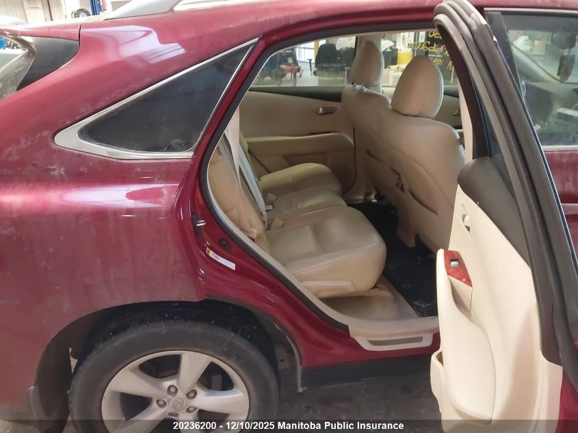 2011 Lexus Rx350 VIN: 2T2BK1BAXBC103140 Lot: 20236200