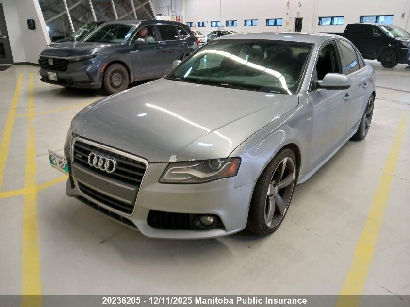 2011 Audi A4 2.0T Quattro VIN: WAUKFCFL1BN034879 Lot: 20236205