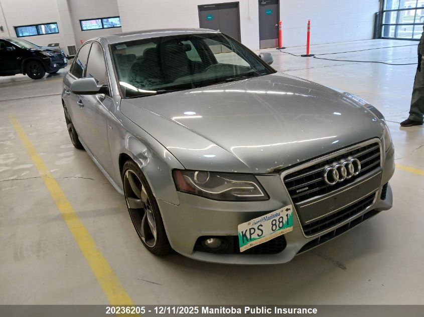 2011 Audi A4 2.0T Quattro VIN: WAUKFCFL1BN034879 Lot: 20236205