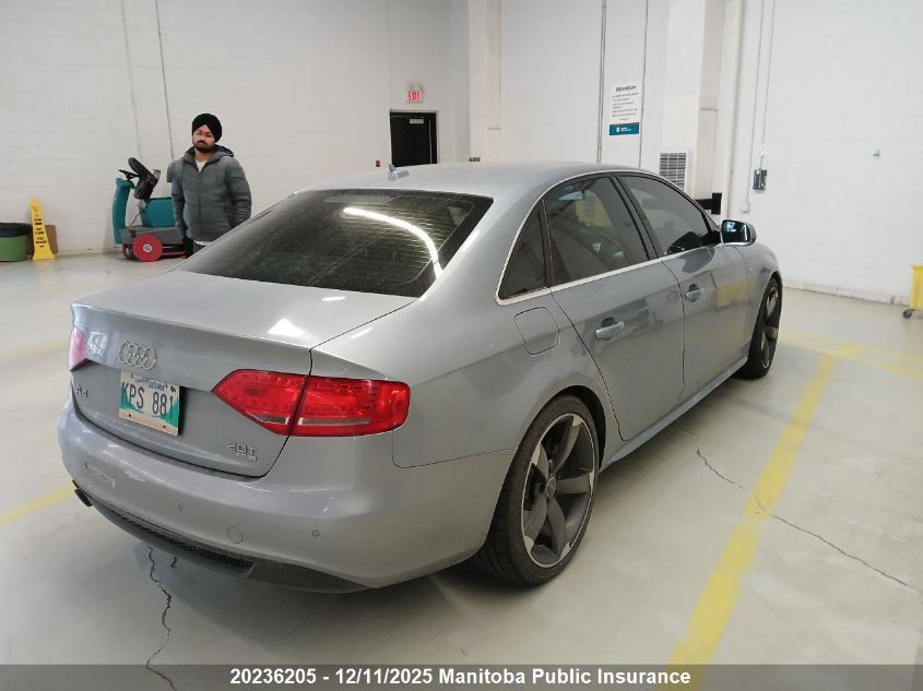 2011 Audi A4 2.0T Quattro VIN: WAUKFCFL1BN034879 Lot: 20236205