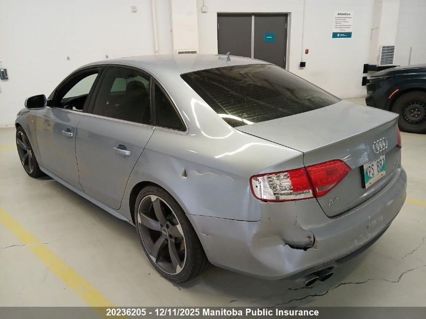 2011 Audi A4 2.0T Quattro VIN: WAUKFCFL1BN034879 Lot: 20236205