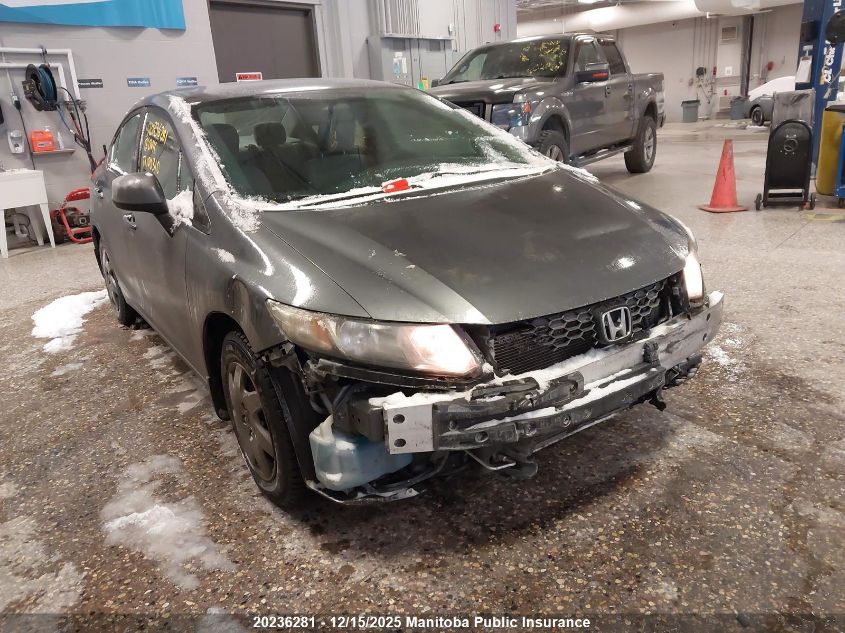 2013 Honda Civic Lx VIN: 2HGFB2F42DH100310 Lot: 20236281