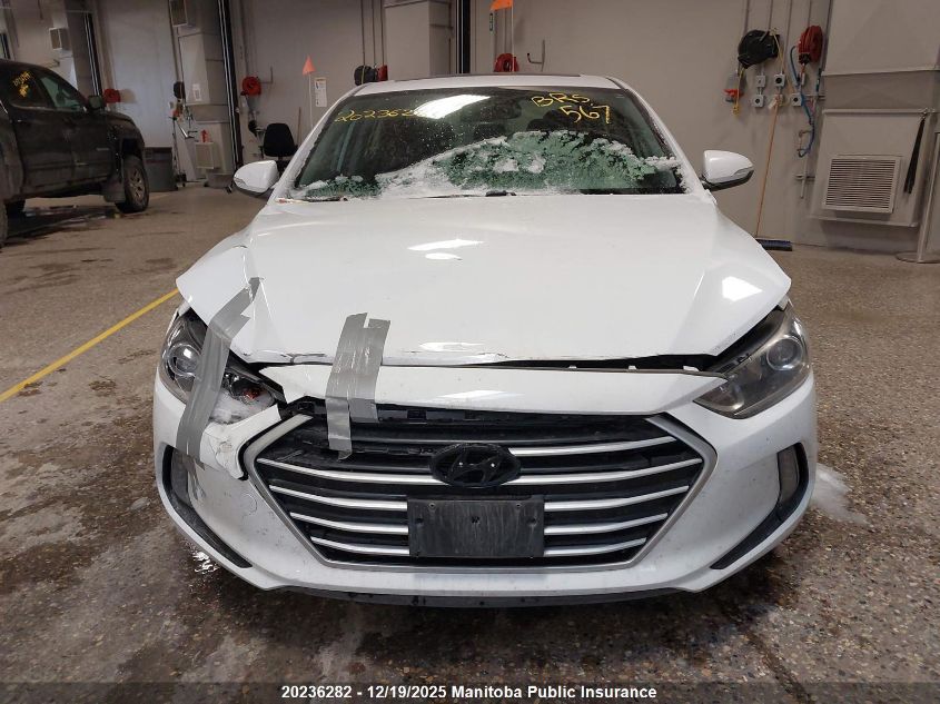 2017 Hyundai Elantra Gl VIN: KMHD84LF1HU240496 Lot: 20236282