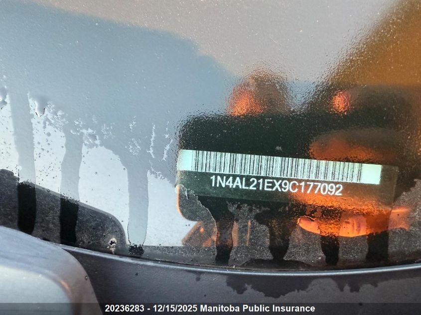 2009 Nissan Altima 2.5 Sl VIN: 1N4AL21EX9C177092 Lot: 20236283