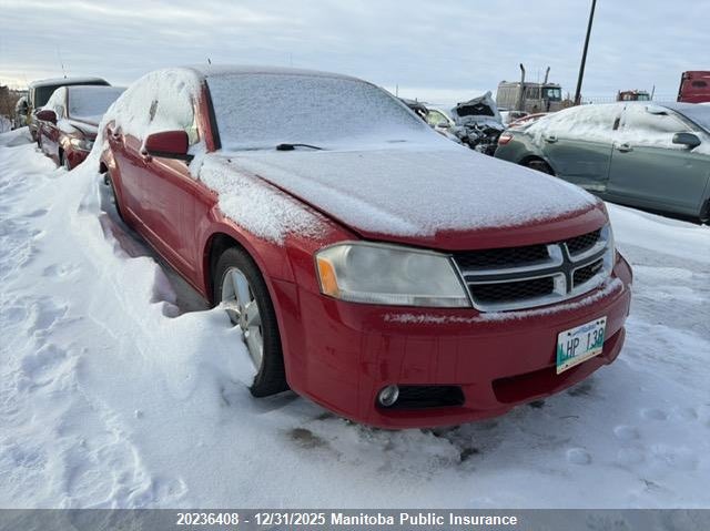 1C3CDZCG5CN153659 2012 Dodge Avenger Sxt V6 auction photo 1