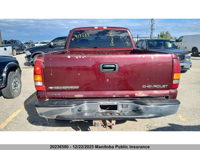 2002 Chevrolet Silverado 1500 Ls/Lt VIN: 2GCEK19TX21417264 Lot: 20236590