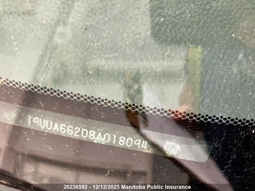 2008 Acura Tl VIN: 19UUA66208A018094 Lot: 20236592