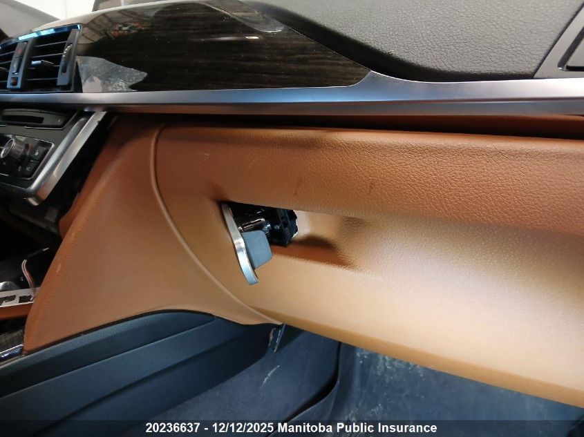 2014 BMW 328I xDrive VIN: WBA3B3C56EJ982390 Lot: 20236637