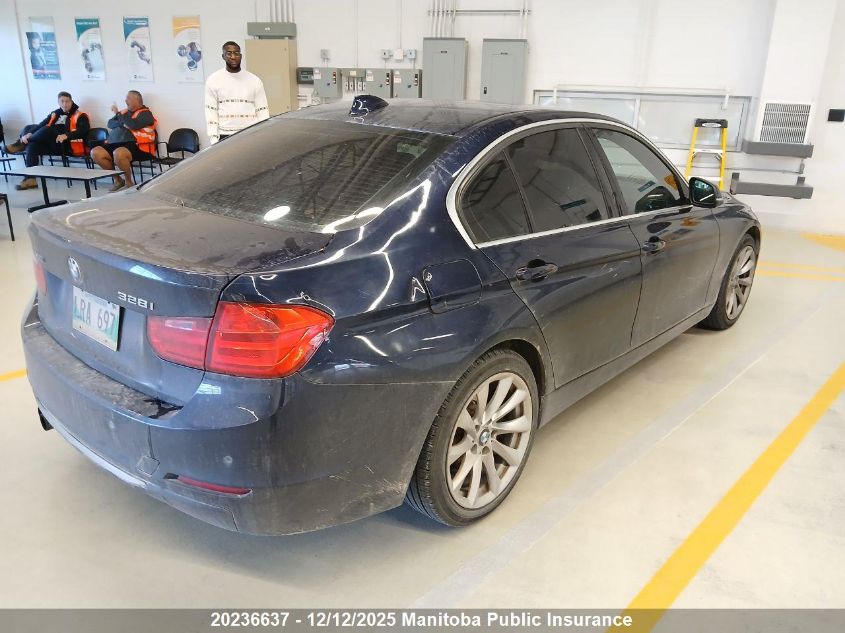 2014 BMW 328I xDrive VIN: WBA3B3C56EJ982390 Lot: 20236637