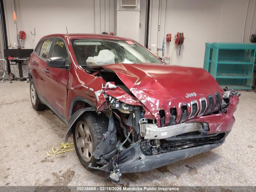 2016 Jeep Cherokee Sport VIN: 1C4PJMAB9GW328821 Lot: 20236669