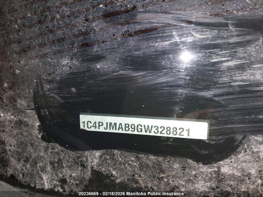 2016 Jeep Cherokee Sport VIN: 1C4PJMAB9GW328821 Lot: 20236669