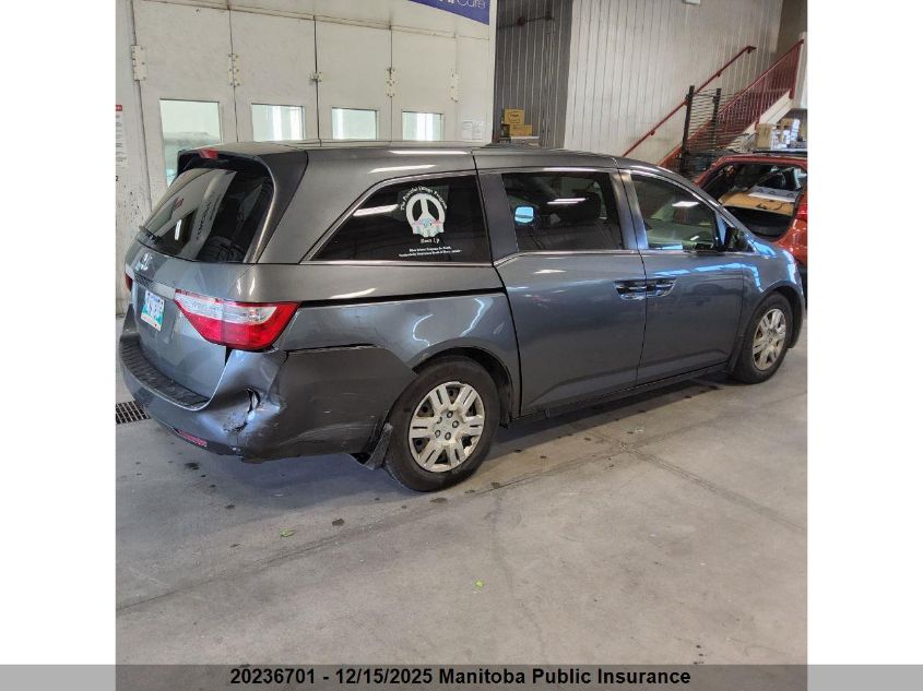 2011 Honda Odyssey Lx VIN: 5FNRL5H28BB507444 Lot: 20236701