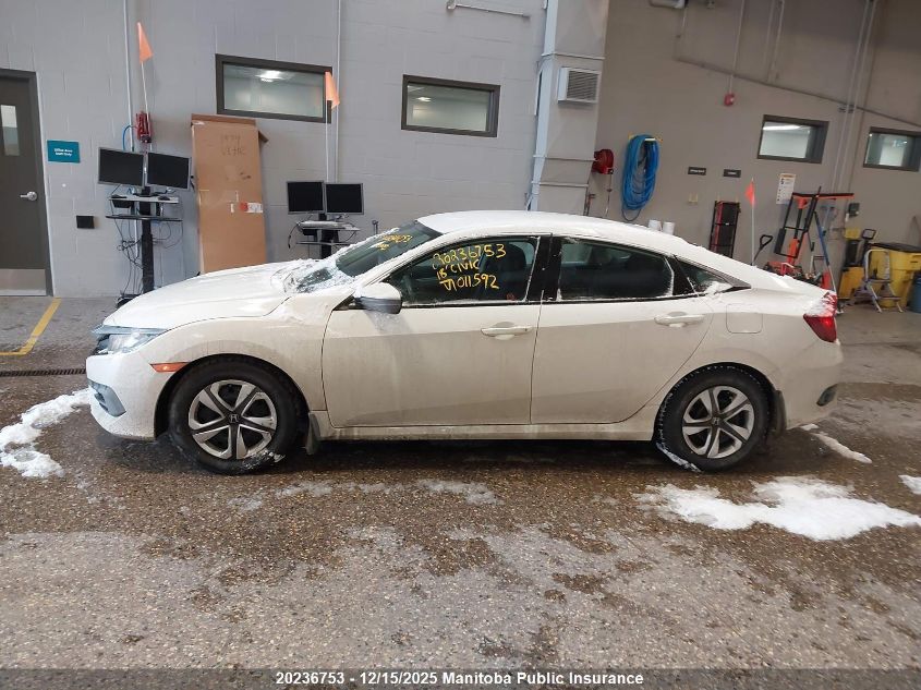 2018 Honda Civic Lx VIN: 2HGFC2F57JH011592 Lot: 20236753