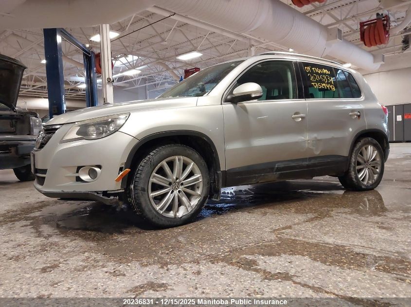 2009 Volkswagen Tiguan 2.0 Tsi VIN: WVGBV75N59W529442 Lot: 20236831