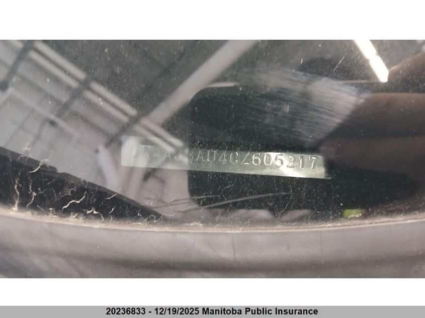 2012 Mitsubishi Rvr Se VIN: JA4AJ3AU4CZ605217 Lot: 20236833