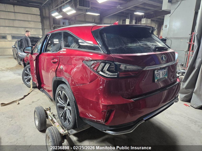 Vin: jtjdzkca7j2012060, lot: 10247882, lexus rx350l 20184