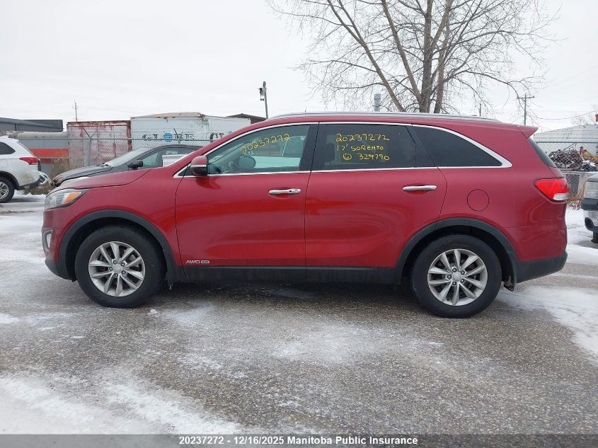2017 Kia Sorento Lx V6 VIN: 5XYPGDA58HG329790 Lot: 20237272