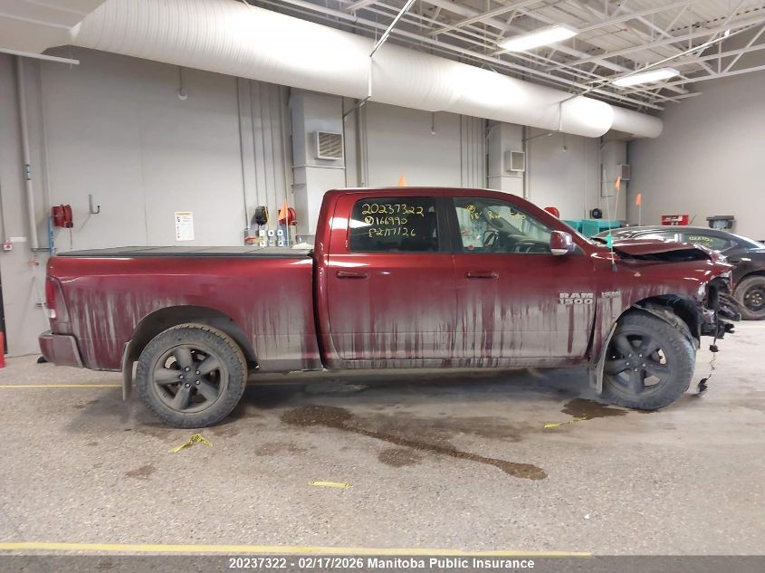 2018 Dodge Ram 1500 Sport Crew Cab VIN: 1C6RR7UT3JS166990 Lot: 20237322