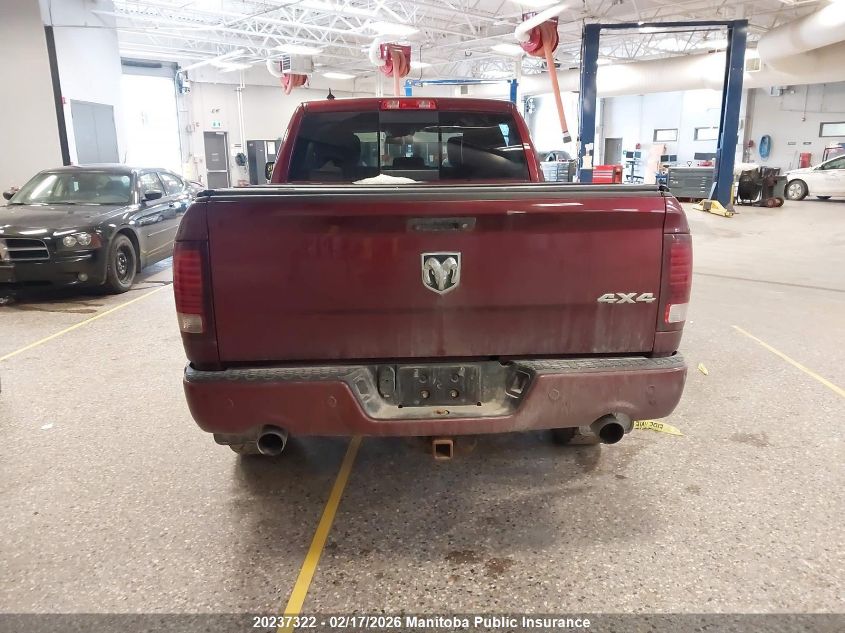 2018 Dodge Ram 1500 Sport Crew Cab VIN: 1C6RR7UT3JS166990 Lot: 20237322