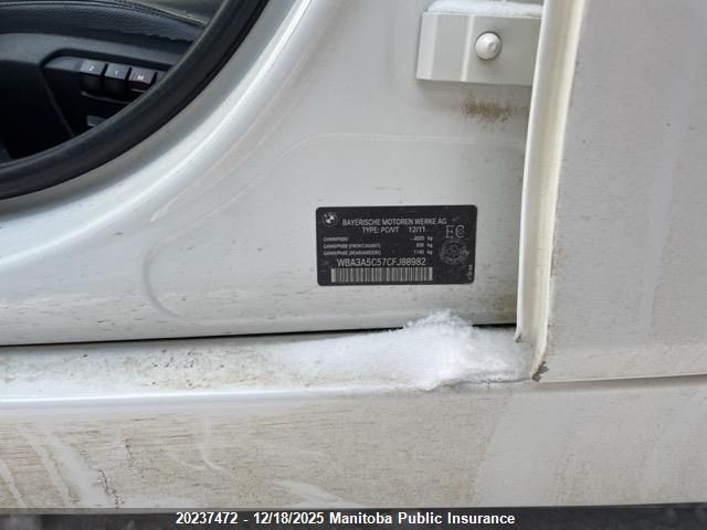 2012 BMW 328I VIN: WBA3A5C57CFJ88982 Lot: 20237472