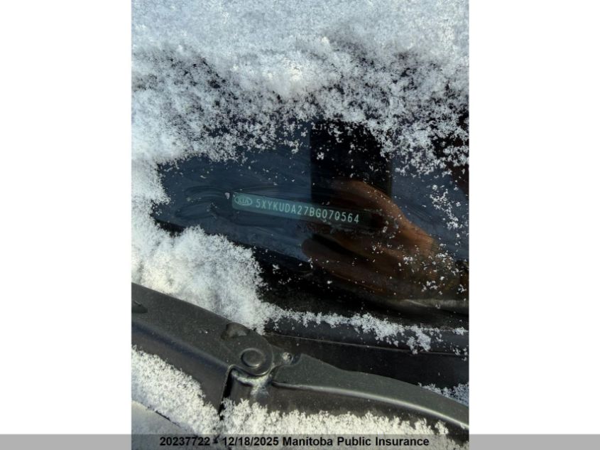 2011 Kia Sorento Ex V6 VIN: 5XYKUDA27BG070564 Lot: 20237722